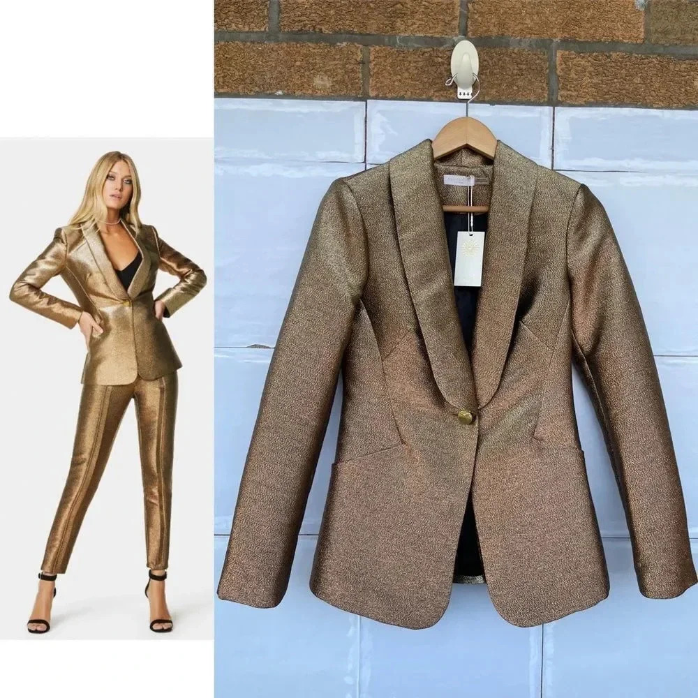 Ramy Brook Women's Jacket "Dahlia" metallic 2